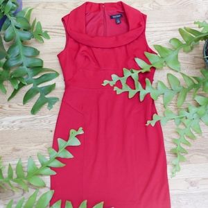White House Black Market Red Sheath Dress